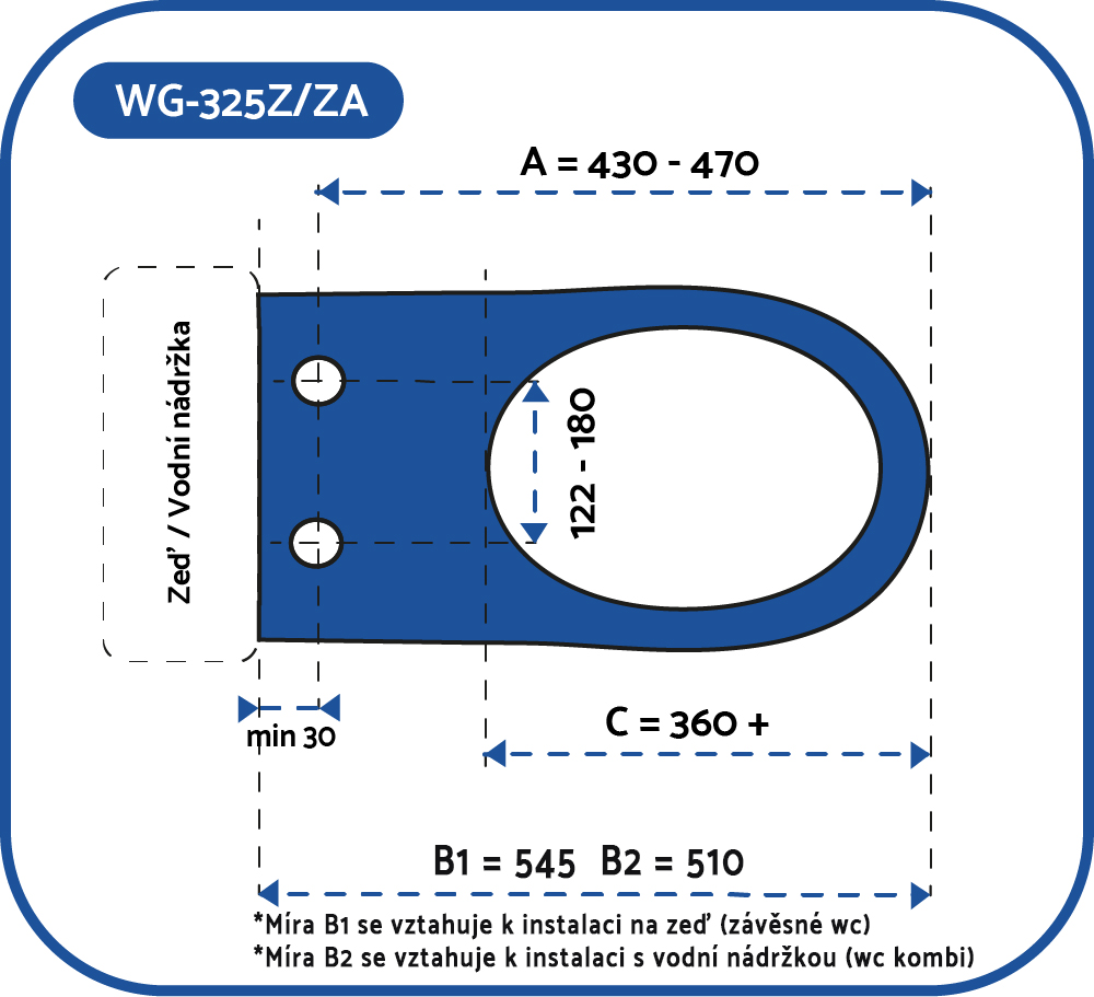 velikost WG-325Z/ZA